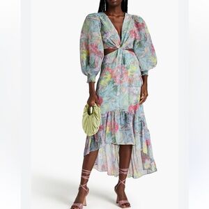 Alice + Olivia Floral High Low Dress